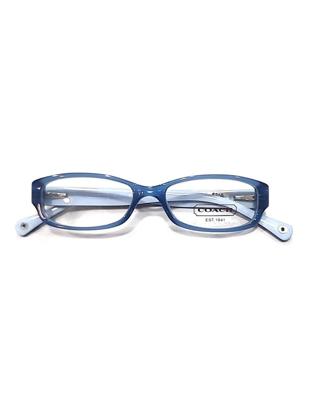 Coach HC6001 Emily 5056 Small Blue Rectangle Eyeglasses Frame 48-15 135 New - Picture 5 of 7